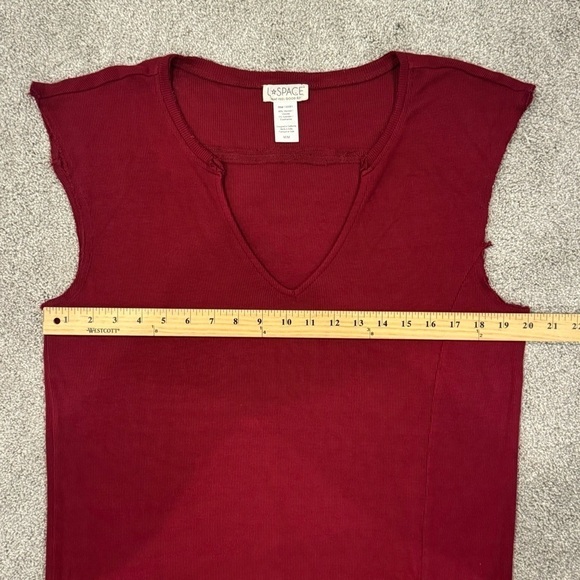 l*space Robyn V Neck Midi Dress in Cabernet Sheath Dress Size Medium NWOT - Picture 6 of 8